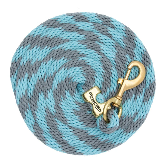 2026 WV Lead: Poly Rope, Brass Snap, 10' Slate Blue/Gray