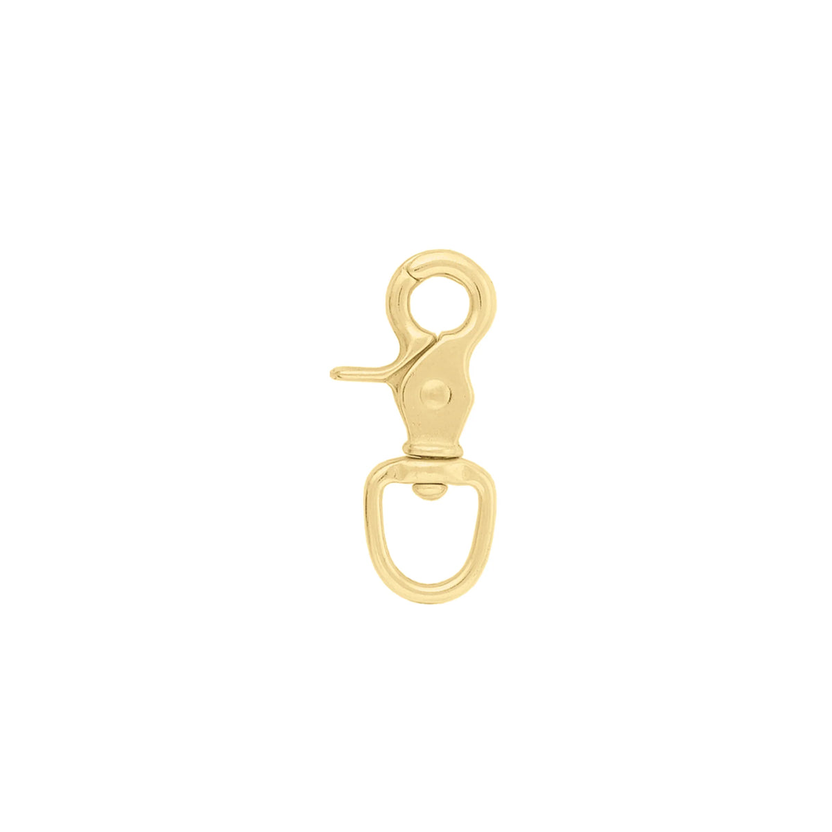 BRASS ROUND REIN SNAP 1/2"
